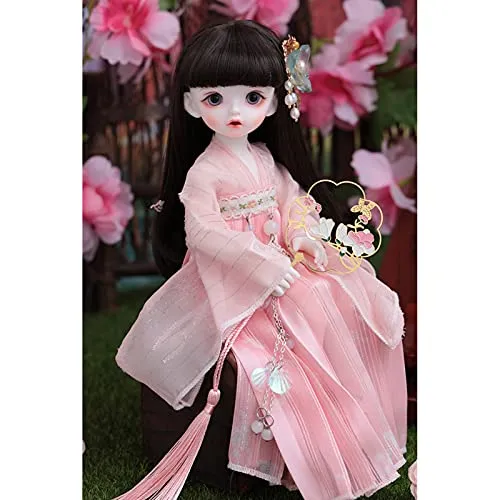 1/4 BJD Ball Jointed Doll Clothes Accessories, Lovely Beautiful Dress Full Set, Fit for BJD SD Dolls or Other Similar Dolls,A,1/4