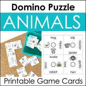 Animal Domino Puzzles