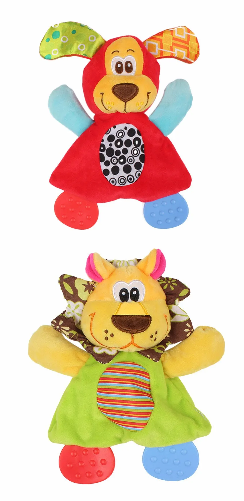 Animal Hand Bells Plush Baby Rattles