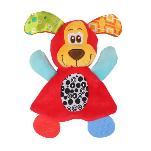 Animal Hand Bells Plush Baby Rattles
