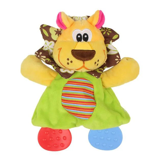 Animal Hand Bells Plush Baby Rattles