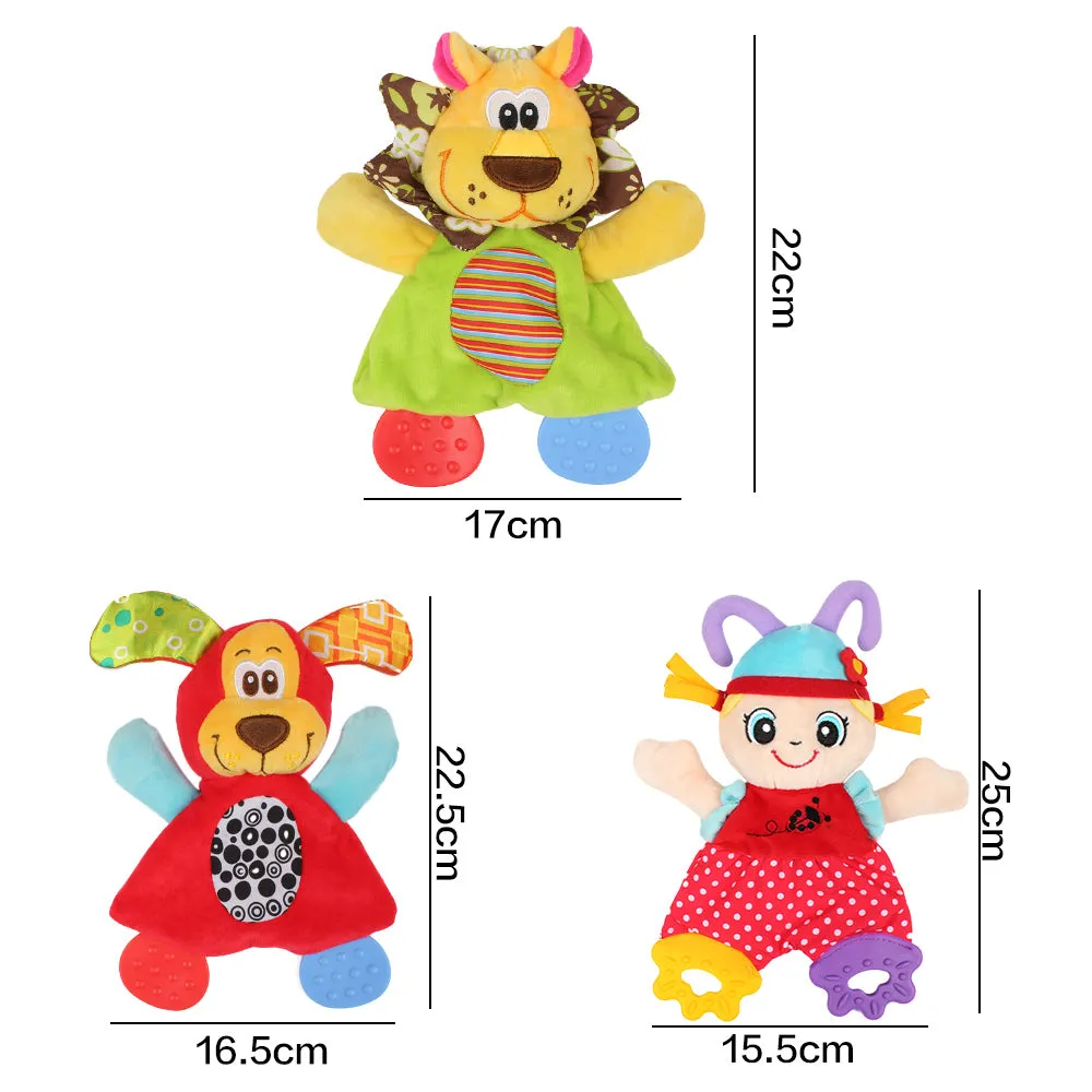 Animal Hand Bells Plush Baby Rattles