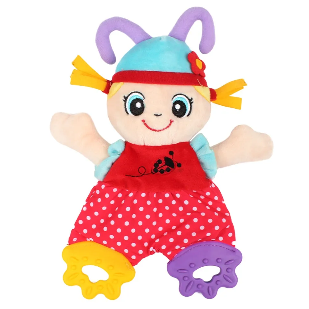 Animal Hand Bells Plush Baby Rattles