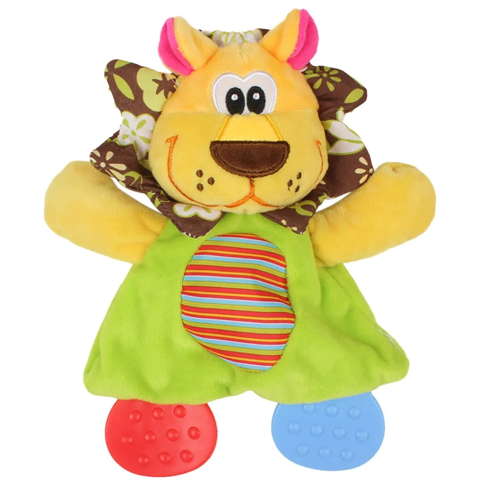 Animal Hand Bells Plush Baby Rattles