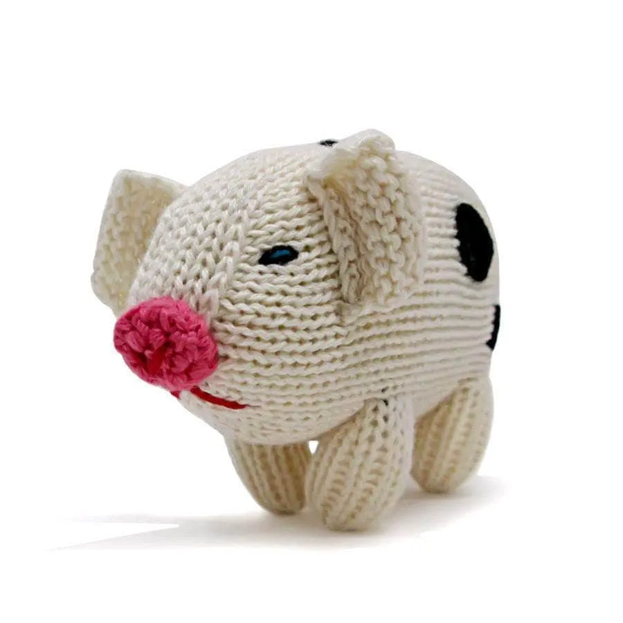 Baby Gift Set - On The Farm Knit Rattles