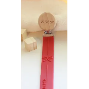 Baby-O Silicone Pacifier Clips-Girls