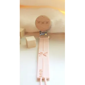 Baby-O Silicone Pacifier Clips-Girls