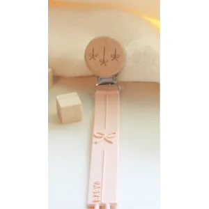 Baby-O Silicone Pacifier Clips-Girls