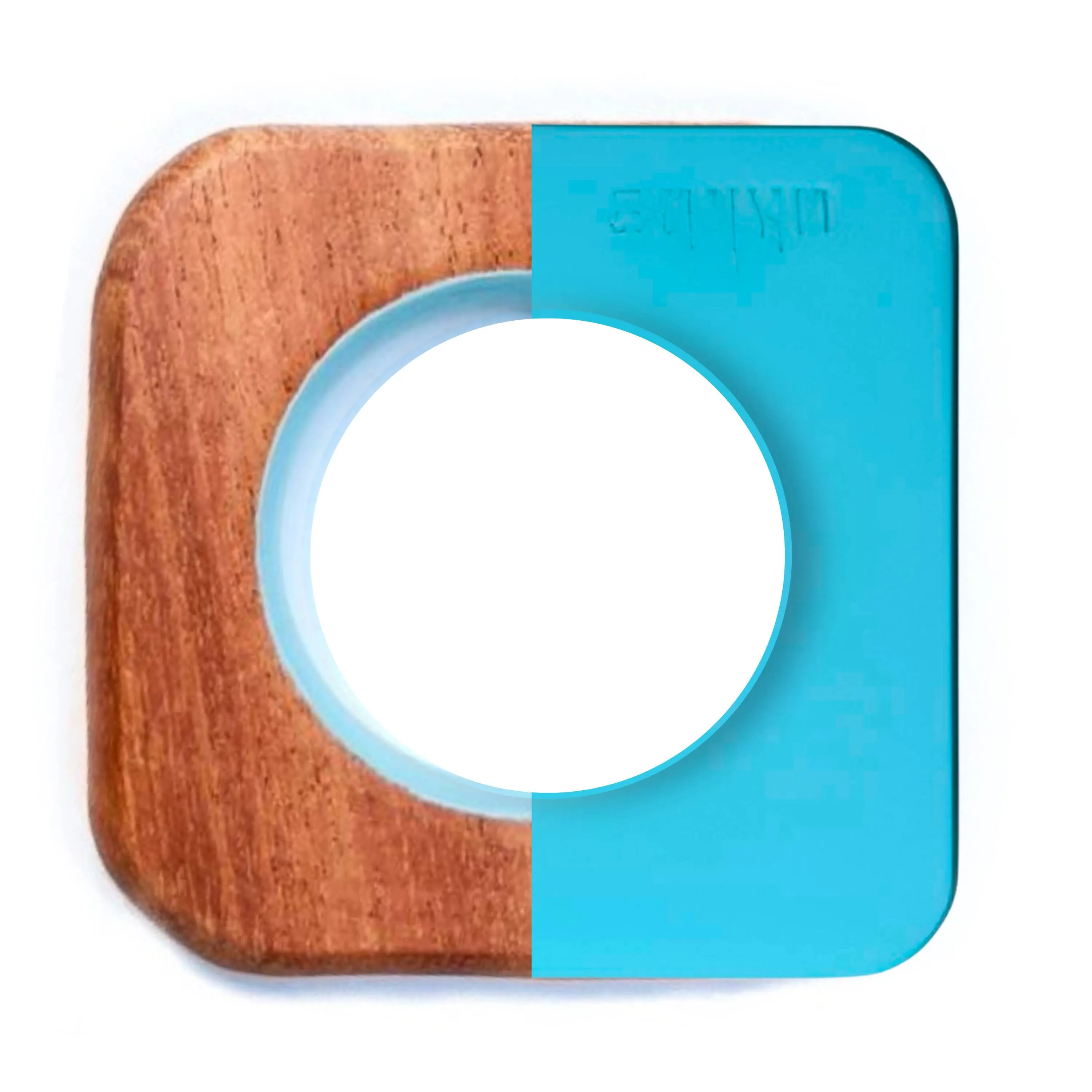 Babycov Cute Hexagon and Square Natural Neem Wood Teethers for Babies | Natural and Safe | Goodness of Organic Neem Wood | Both Chewing and Grasping Toy | Set of 2 (Age 4  Months)