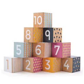 Bigjigs Simply Scandi Wooden Number Blocks