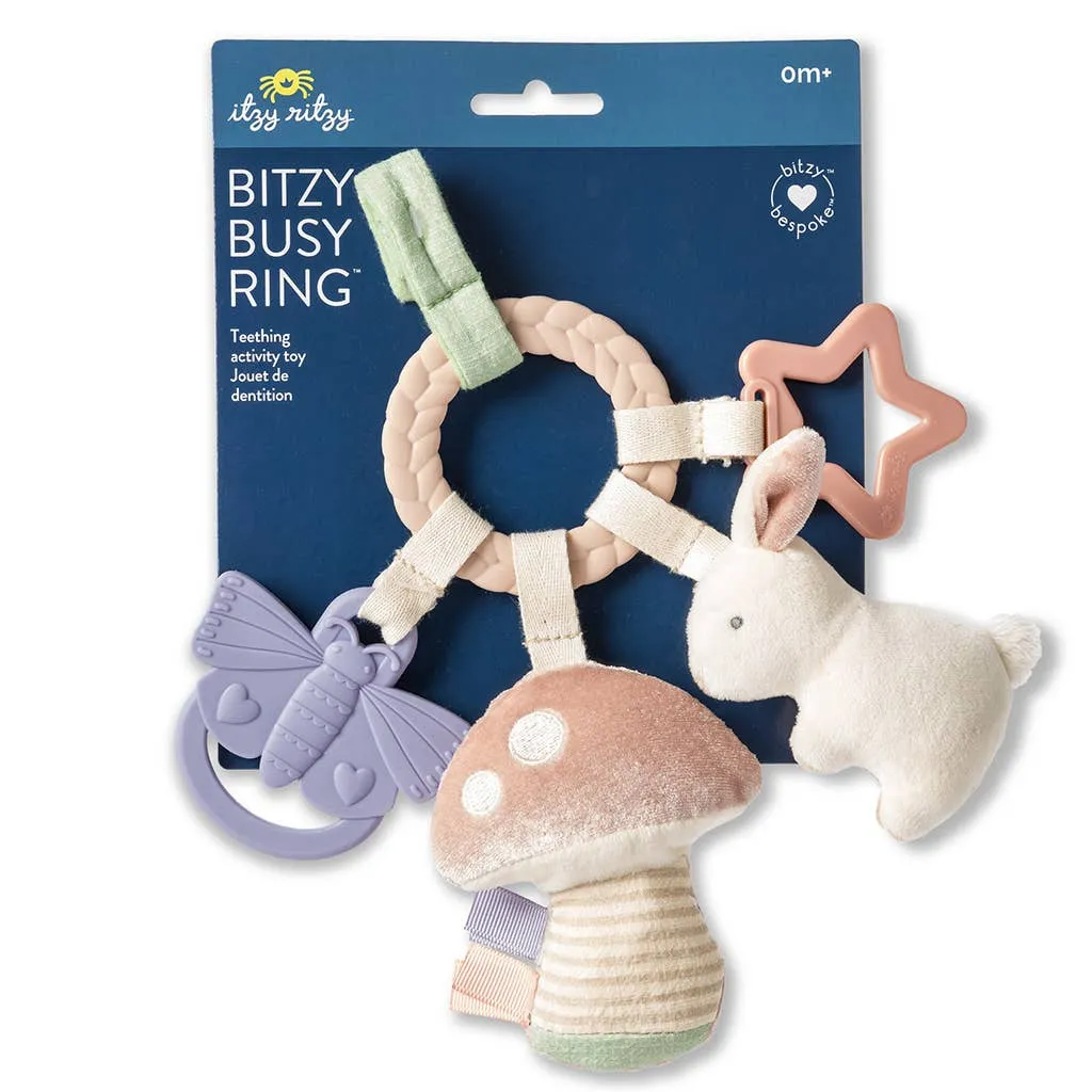 Bitzy Busy Ring™ Teething Activity Toy - Bunny