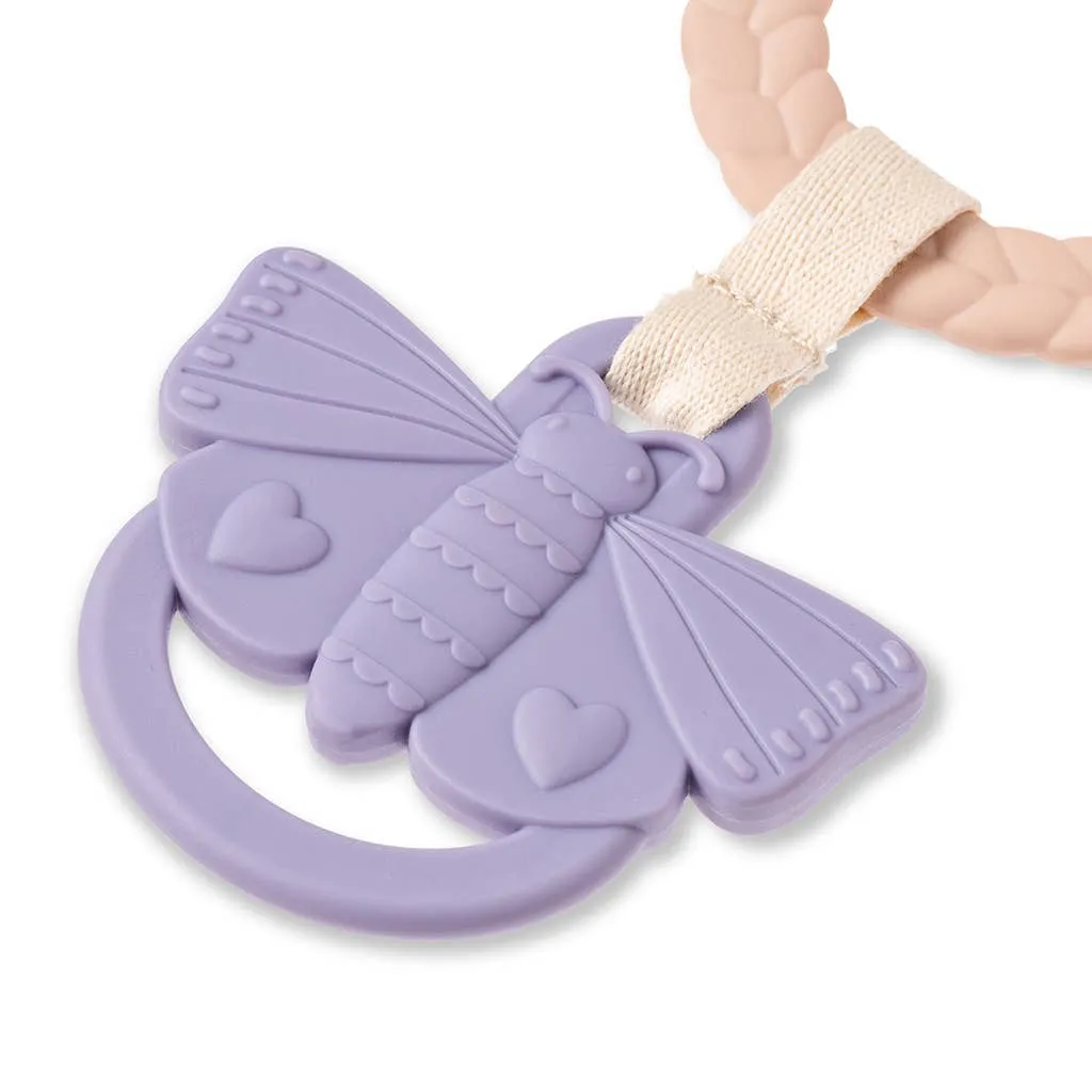Bitzy Busy Ring™ Teething Activity Toy - Bunny
