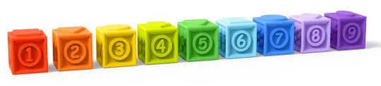 Bright Starts: KaleidoCubes 9 Stack & Squeeze Blocks