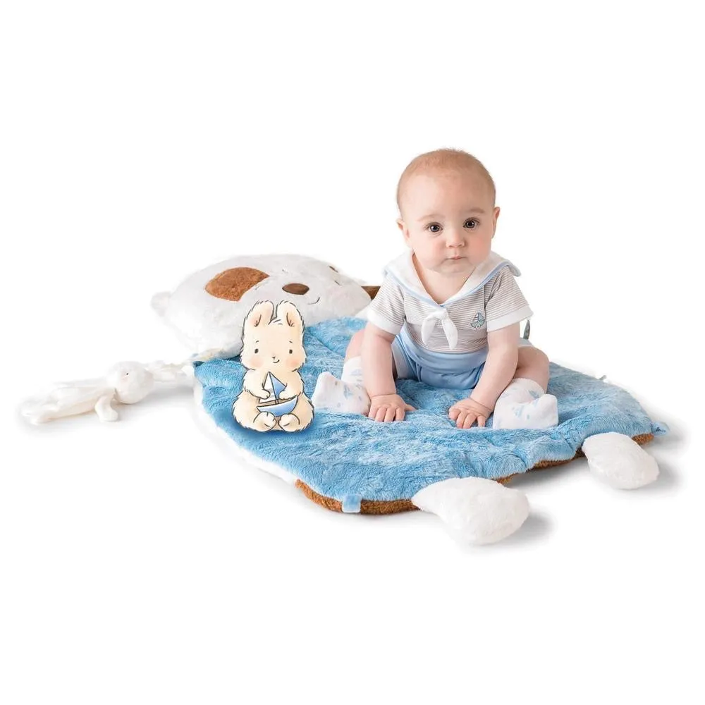 Bunnies by the Bay Skipit Pup Pillow, Tummy Time and Playmat 3-in-1