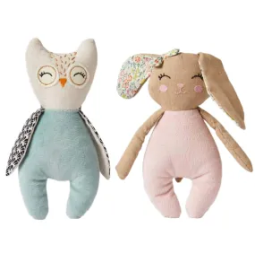 Bunny /  Owl Soft Plush Baby Rattle Toy
