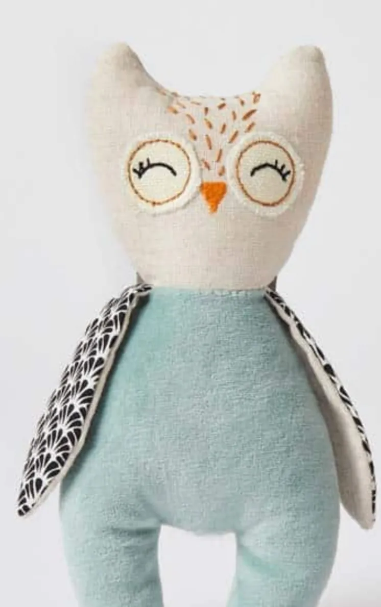 Bunny /  Owl Soft Plush Baby Rattle Toy