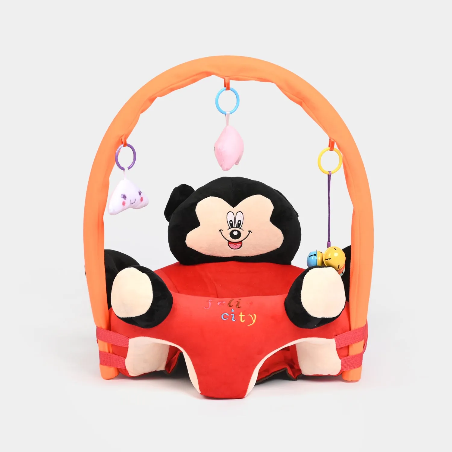 Cartoon Baby Floor Seat/Support Sofa Seat 6M  |  544-Red