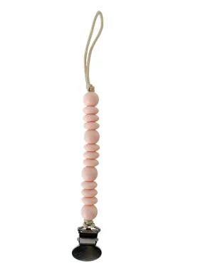 Chewable Charm Grace Pacifier Clip - Pale Blush