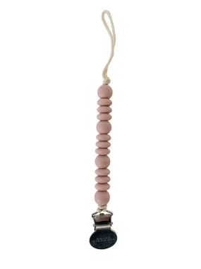 Chewable Charm Grace Pacifier Clip - Rose