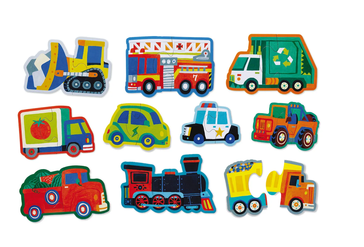 Crocodile Creek Let's Begin Puzzles - Vehicles