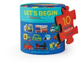 Crocodile Creek Let's Begin Puzzles - Vehicles