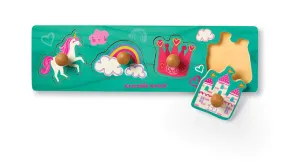 Crocodile Creek Wooden Knob Puzzle - 4pc Princess