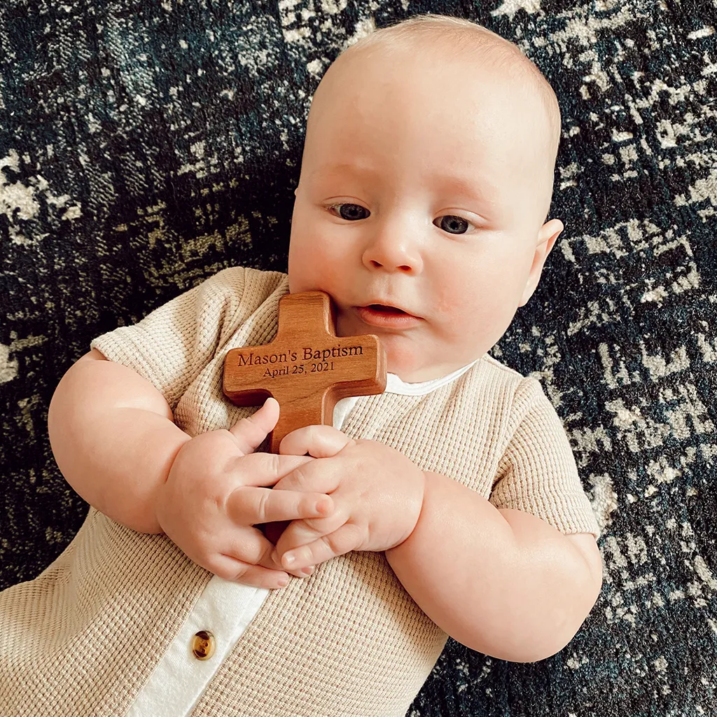 Cross Wooden Toy Rattle