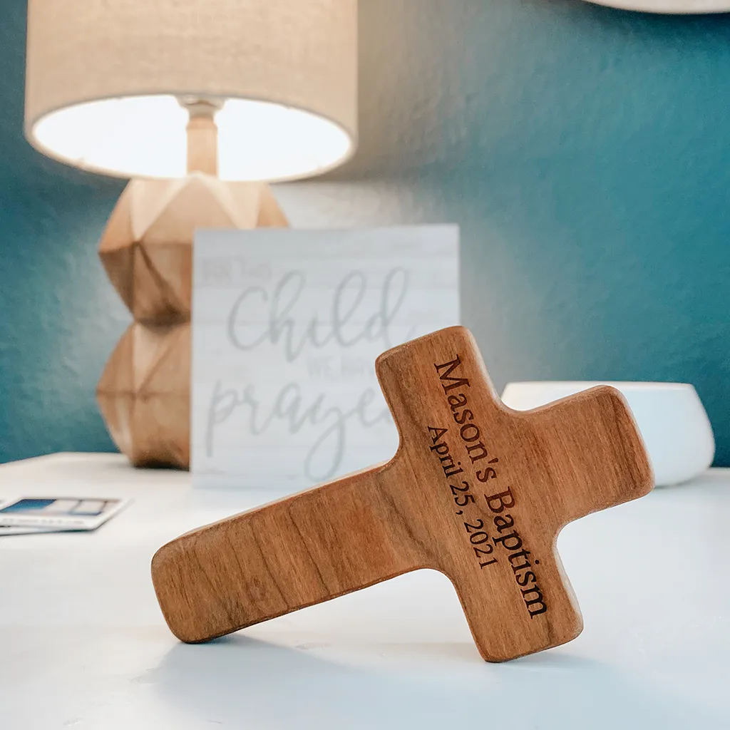 Cross Wooden Toy Rattle