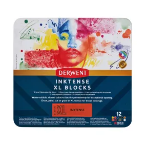 Derwent Inktense XL Colour Block Tin of 12