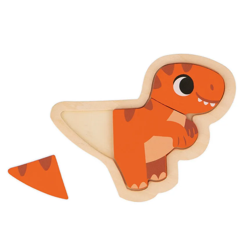 Dino Progressive Wood Puzzle