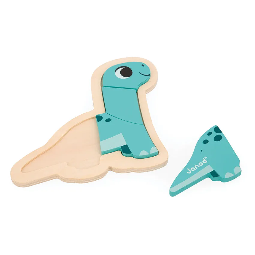 Dino Progressive Wood Puzzle
