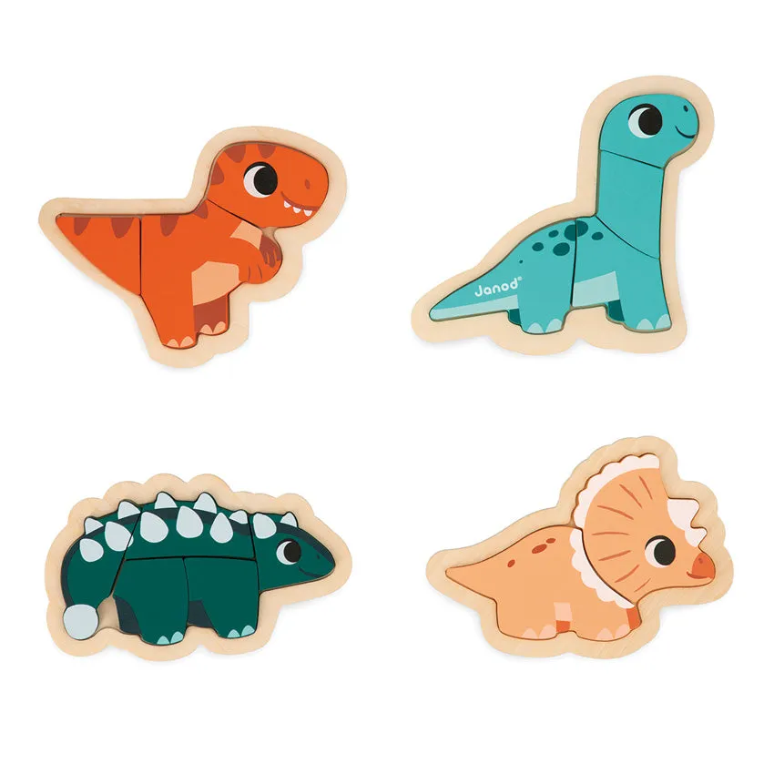 Dino Progressive Wood Puzzle