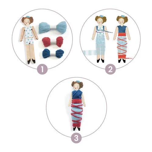 Djeco sweet night DIY worry dolls kit