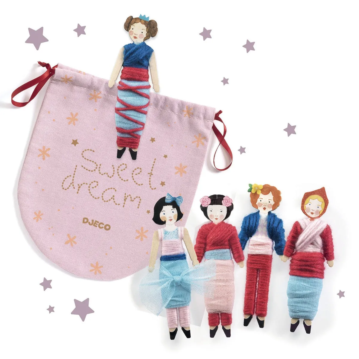 Djeco sweet night DIY worry dolls kit