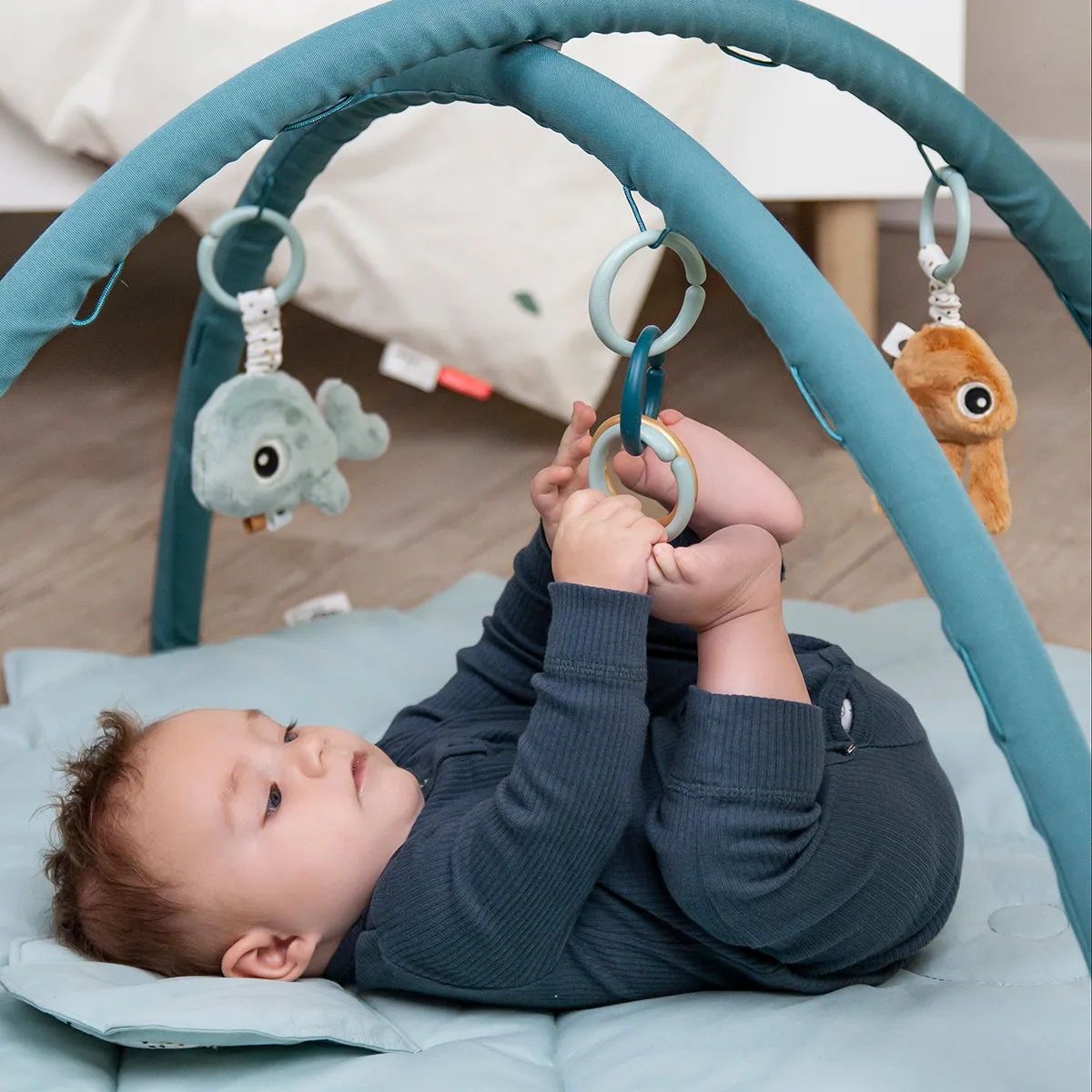 Done by Deer, Activity Play Mat Sea friends Blue