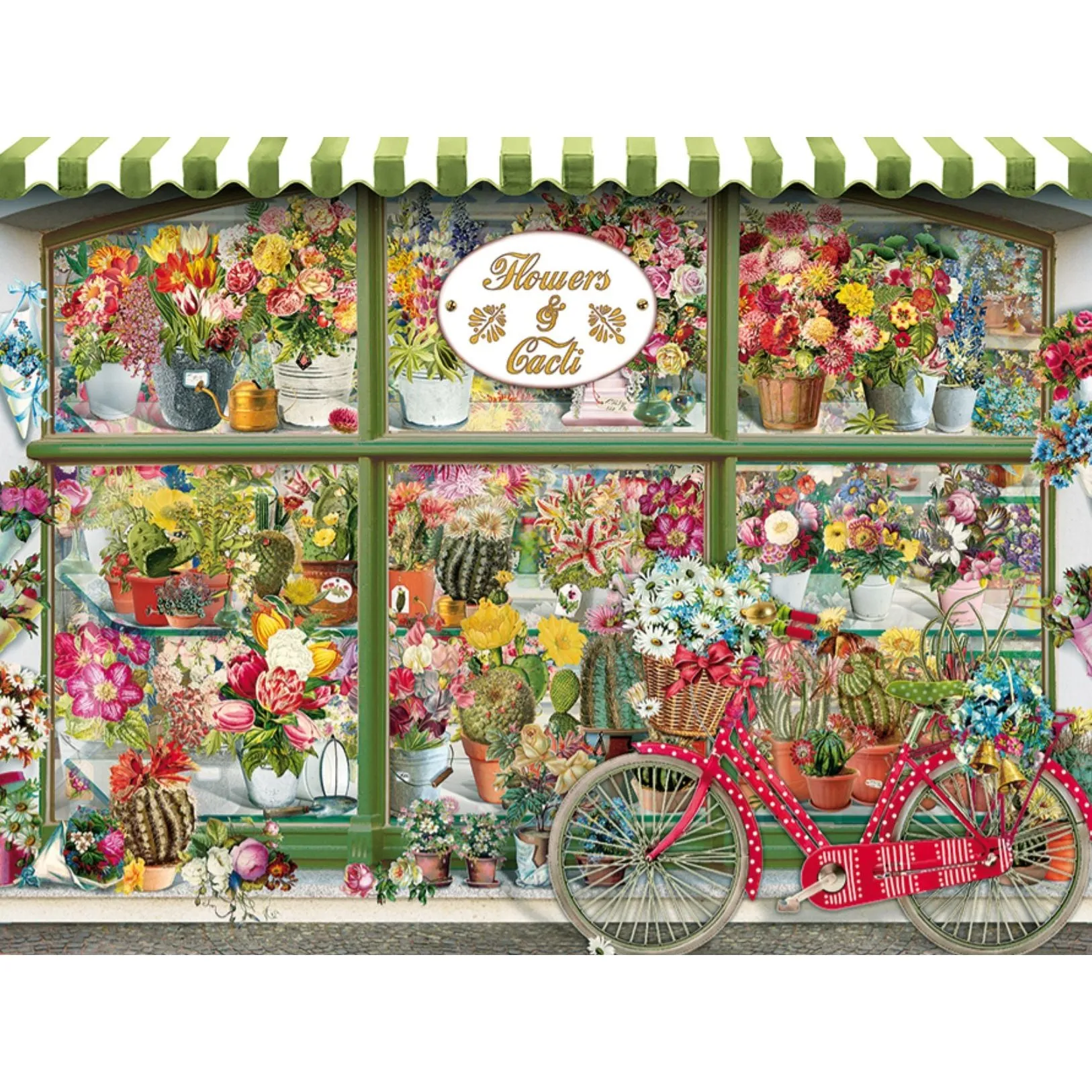 Flowers & Cacti Shop - 275 Large Piece Jigsaw Puzzle