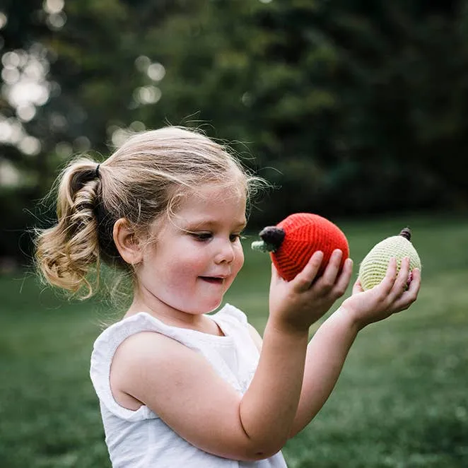 Friendly Plush Pear Rattle