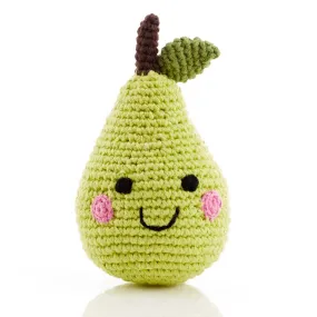 Friendly Plush Pear Rattle