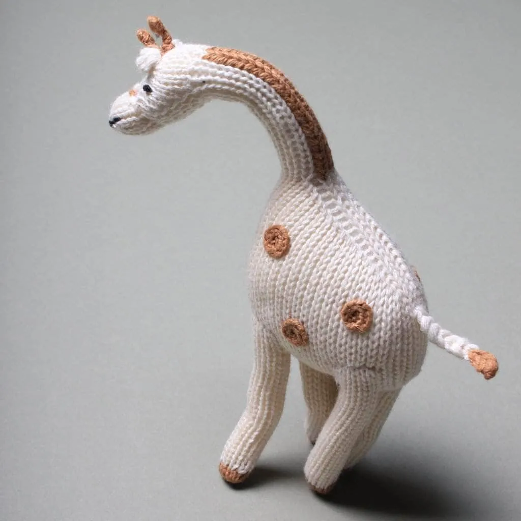 Giraffe Baby Toy - Organic Newborn Rattle