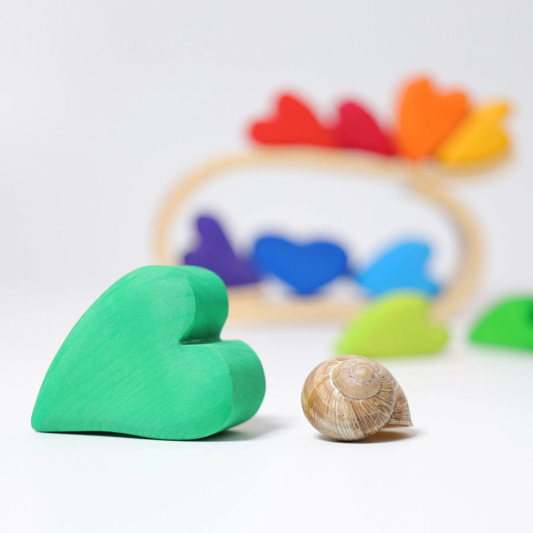 GRIMM'S Building Set Rainbow Hearts