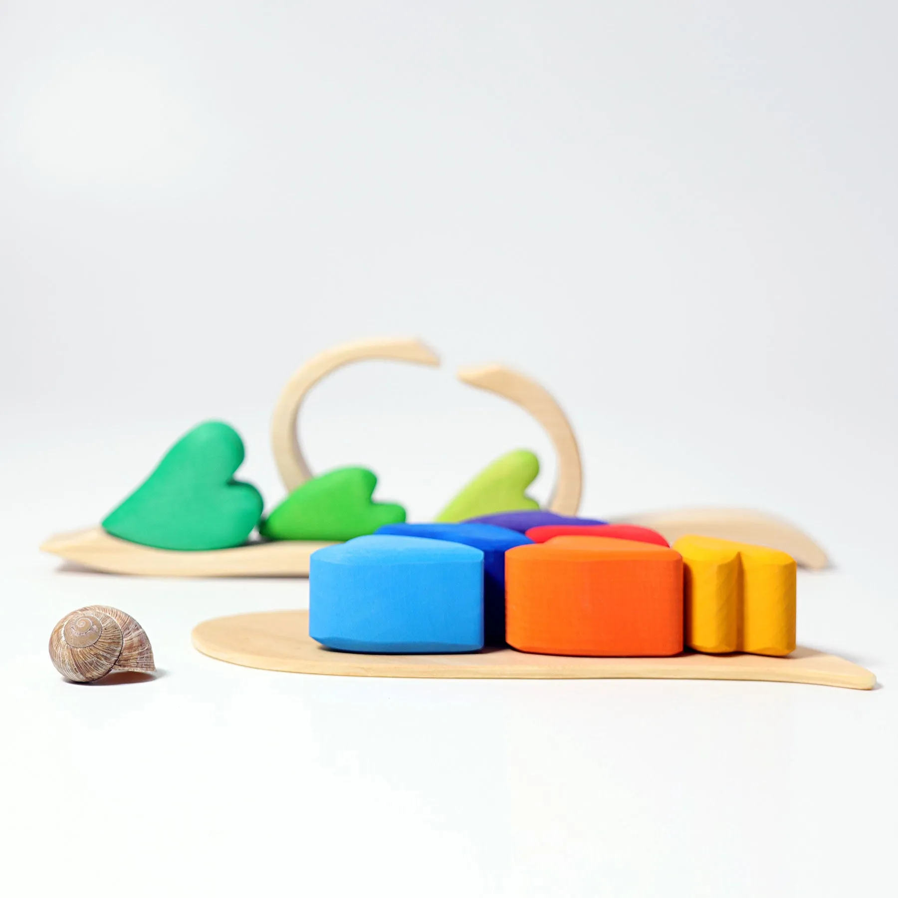 GRIMM'S Building Set Rainbow Hearts