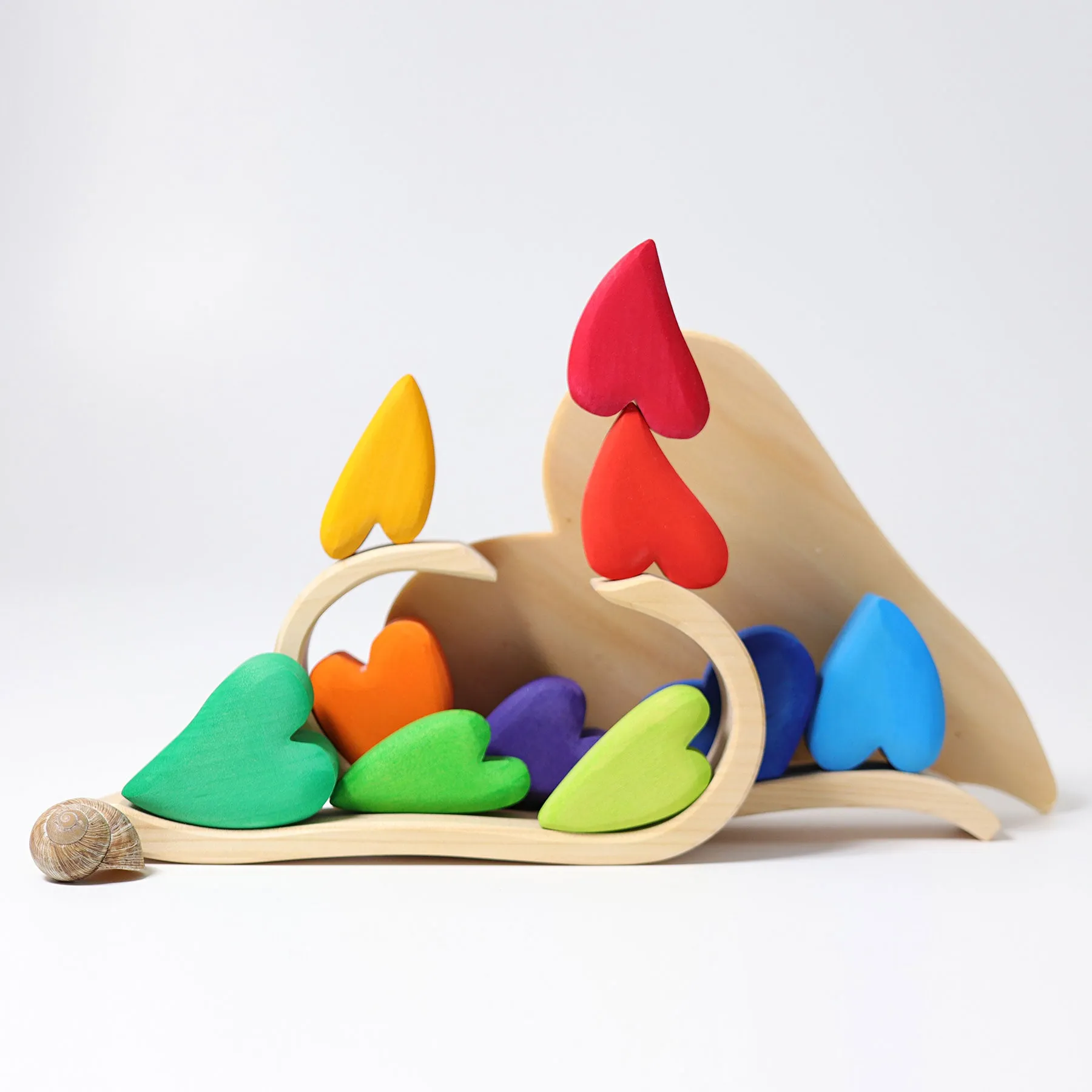 GRIMM'S Building Set Rainbow Hearts