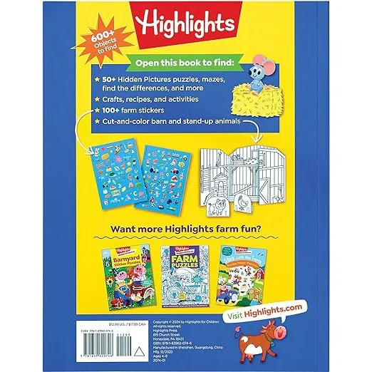 Highlights Hidden Pictures Farm Puzzles Deluxe