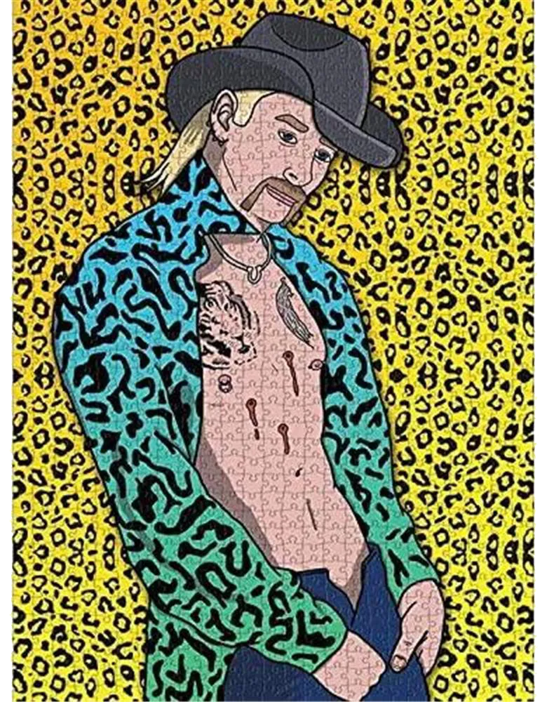 Hot Joe Tiger King Jigsaw Puzzle 1000ct Piece Premium Quality Pop Culture