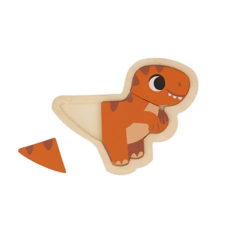 Janod DINO 4 PROGRESSIVE PUZZLES