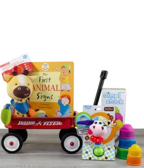 Little Red Wagon New Baby Gift