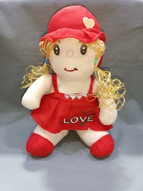 Lovely Doll For Baby Girl To Entertainment In Red Color