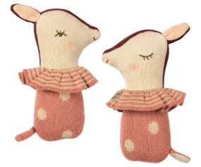 Maileg Bambi Rattle - Rose
