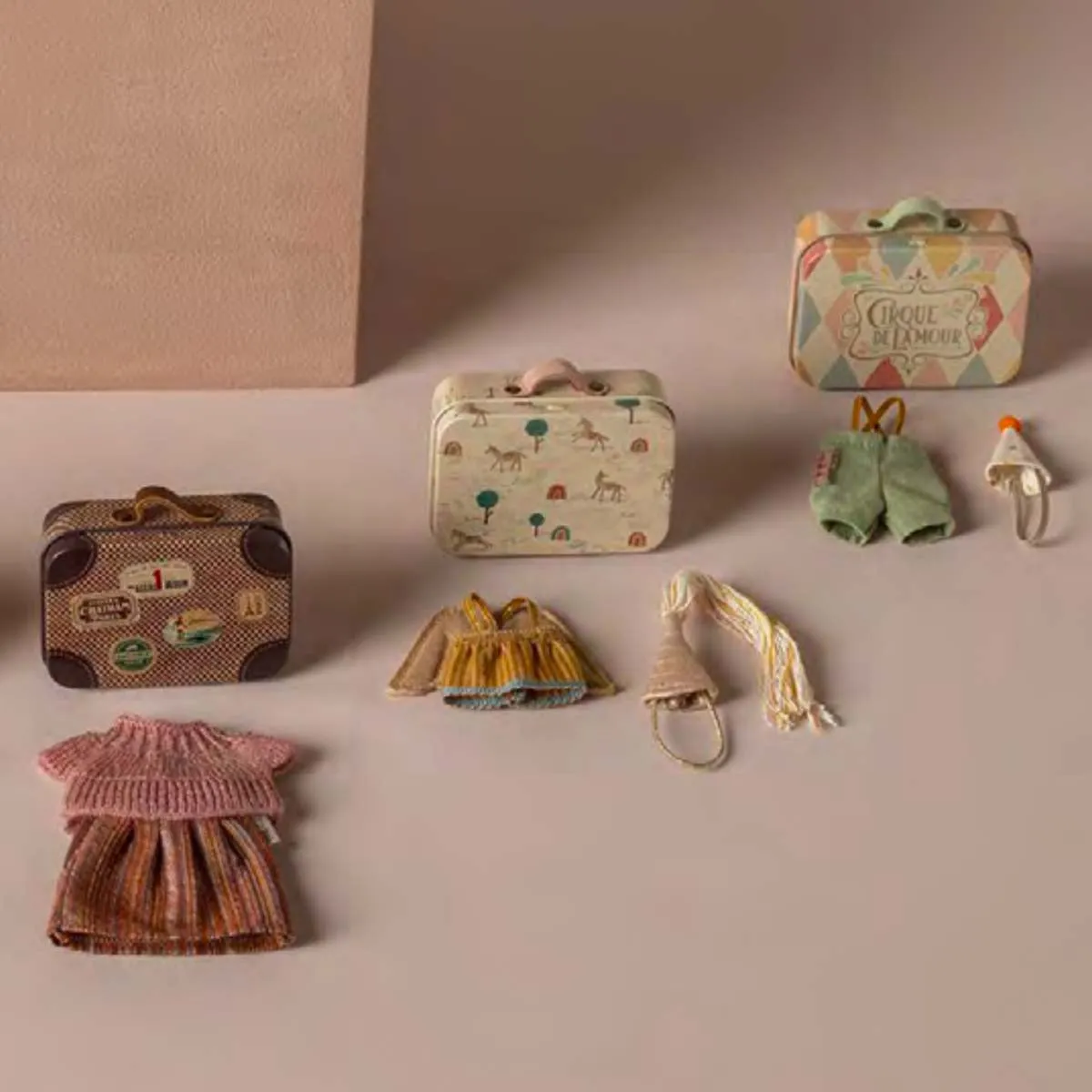 Maileg Fairy Clothes in Suitcase for Little Sister Mouse