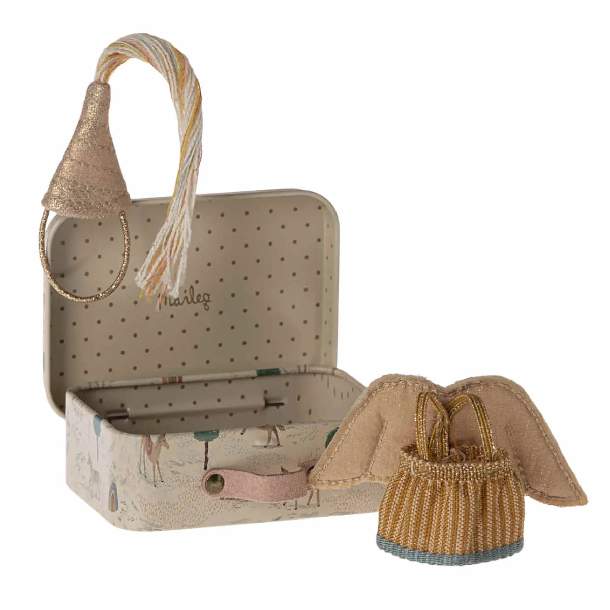 Maileg Fairy Clothes in Suitcase for Little Sister Mouse